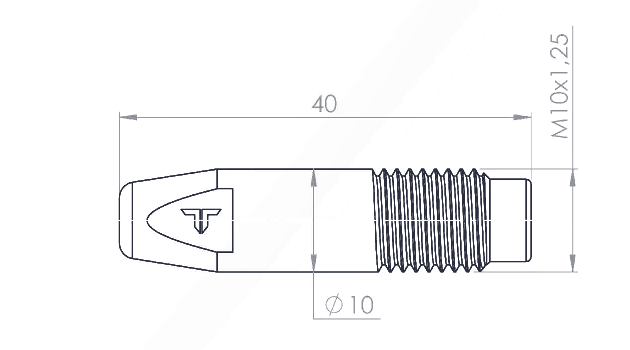 M10×40 Kontak Ucu